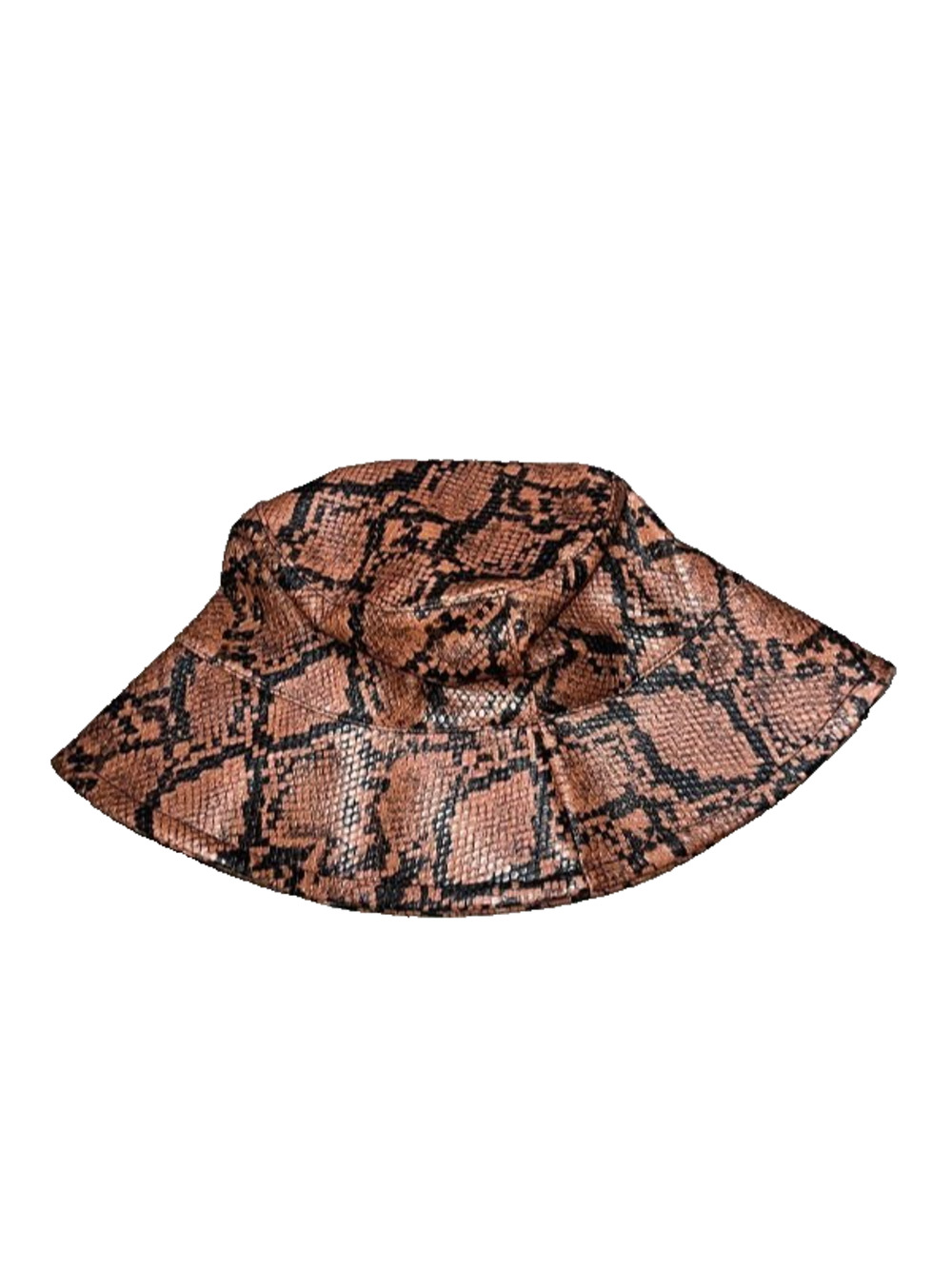 Free‎ People Animal Pattern Bucket Hat Brown Unisex A008106
